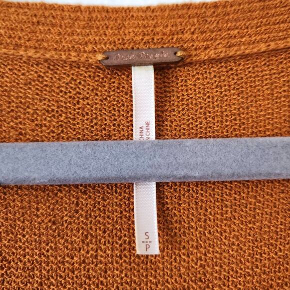 Free People Criss Cross Tunic Sweater Dress in Ginger Root - Picture 6 of 9